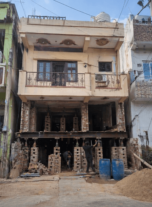 Residential House Lifting for Plinth Elevation